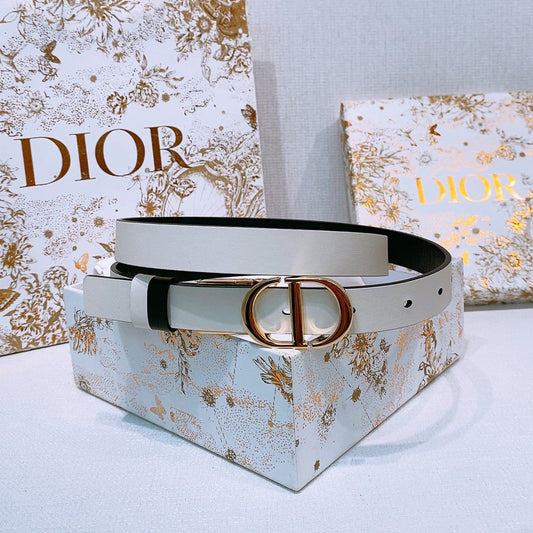 РЕМІНЬ DIOR 25S 20 ММ З БІЛОЇ ТЕЛЯЧОЇ ШКІРИ 572896 - 30