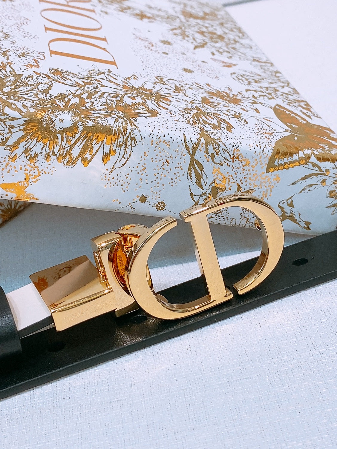 DIOR 25S BELT 20 MM IN WHITE CALFSKIN 572896 - 30