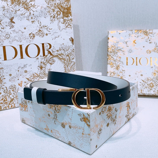 DIOR 25S BELT 20 MM IN DEEP BLUE GREY CALFSKIN 572898 - 30