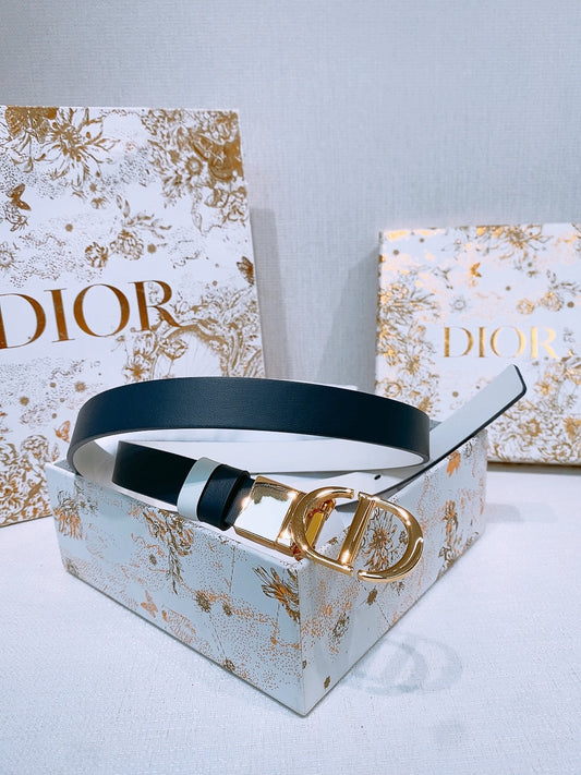 РЕМІНЬ DIOR 25S 20 ММ З ТЕМНО-СИНЬО-СІРОЇ ТЕЛЯЧОЇ ШКІРИ 572898 - 30