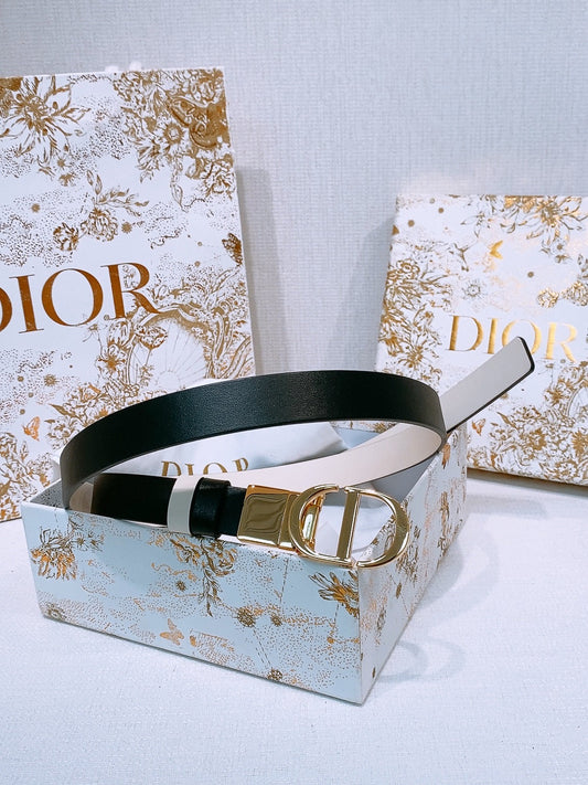 DIOR 25S BELT 20 MM IN BLACK CALFSKIN 572899 - 30