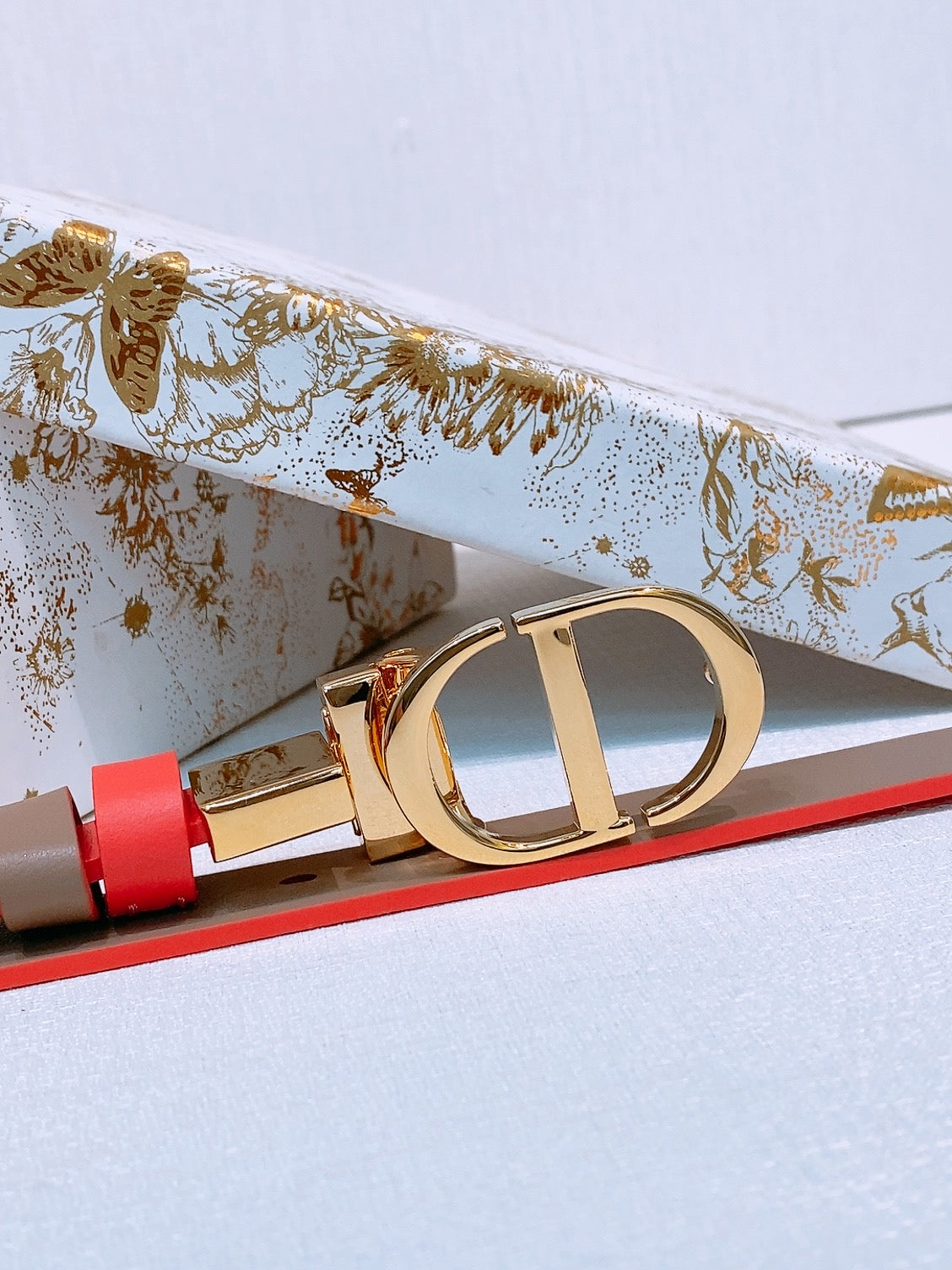 DIOR 25S BELT 20 MM IN RED CALFSKIN 572901 - 30