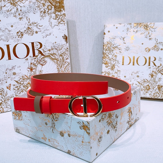 DIOR 25S BELT 20 MM IN RED CALFSKIN 572901 - 30