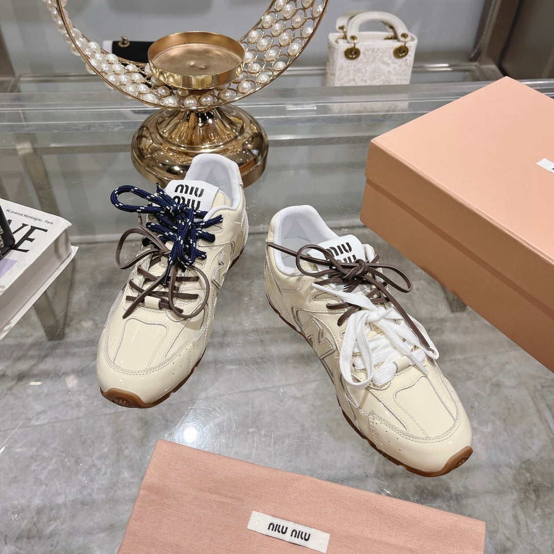Light Cream Sneakers NB Cowhide - 34