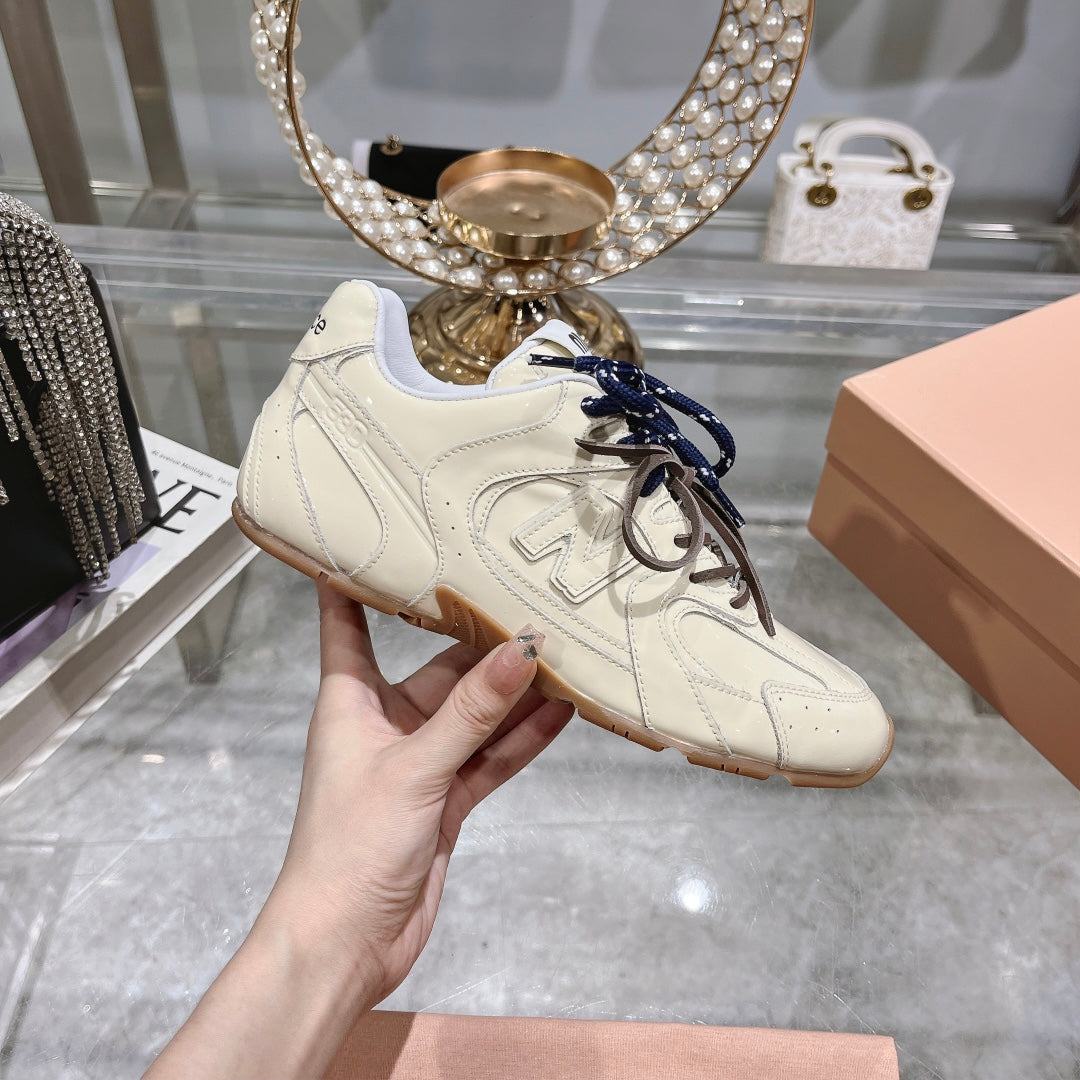Light Cream Sneakers NB Cowhide - 34