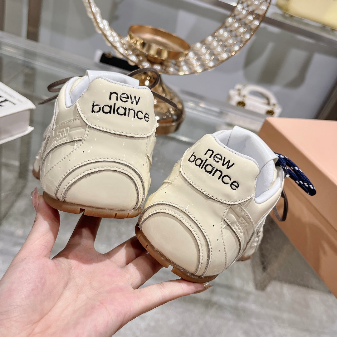 Light Cream Sneakers NB Cowhide - 34
