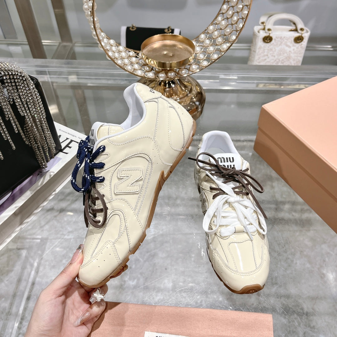 Light Cream Sneakers NB Cowhide - 34