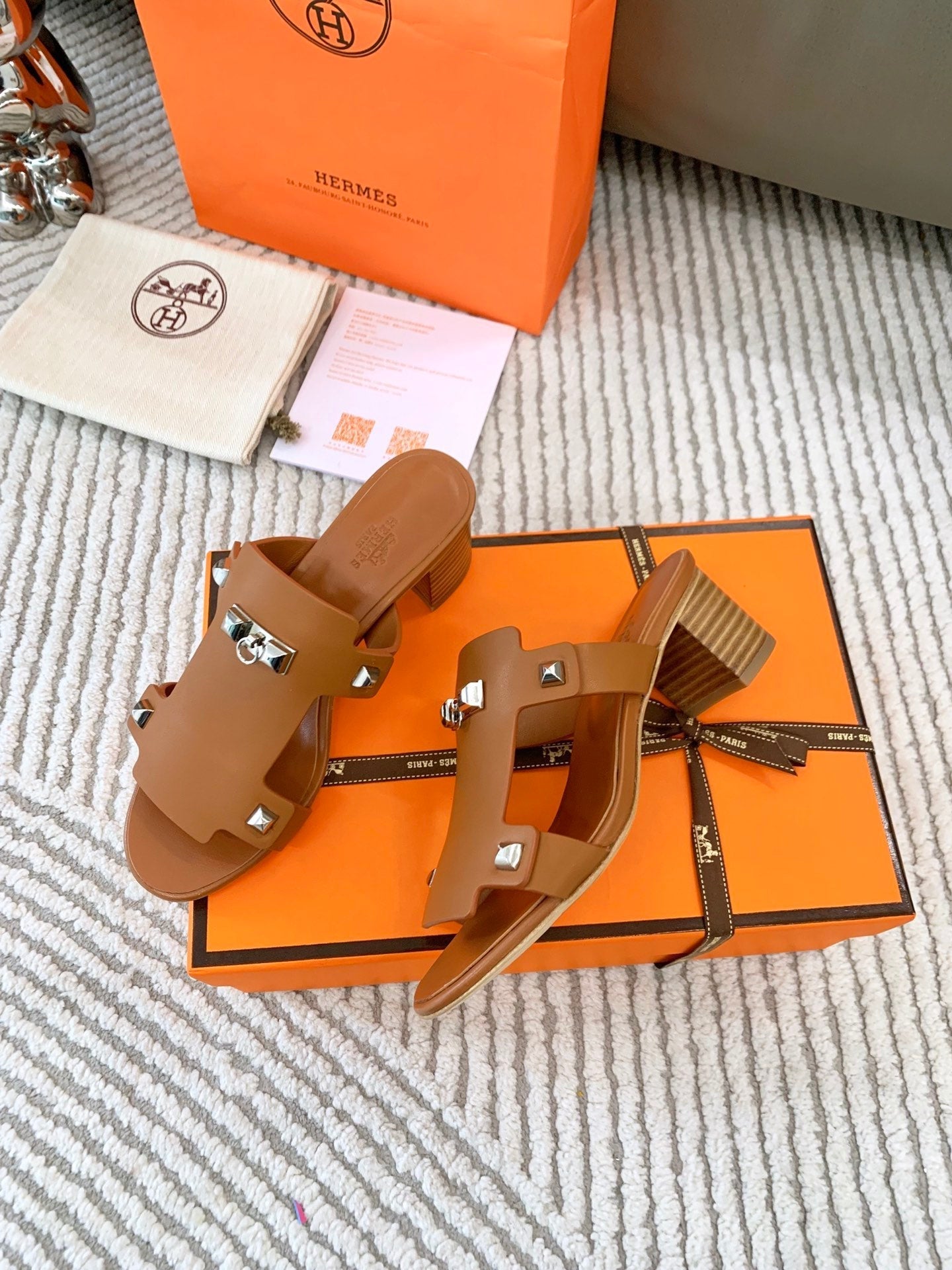 INVINCIBLE 50 SANDAL IN BRONZE BROWN CALFSKIN - 35