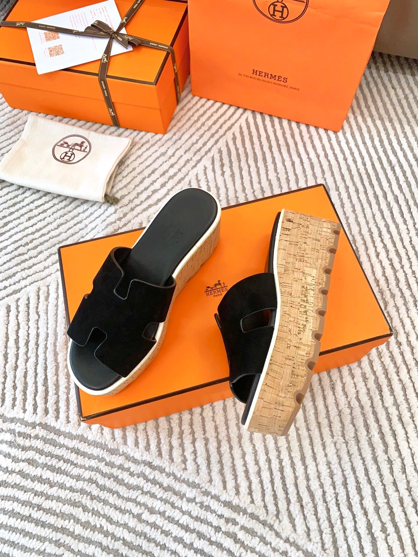 EZE 65 SANDAL BLACK SUEDE - 34