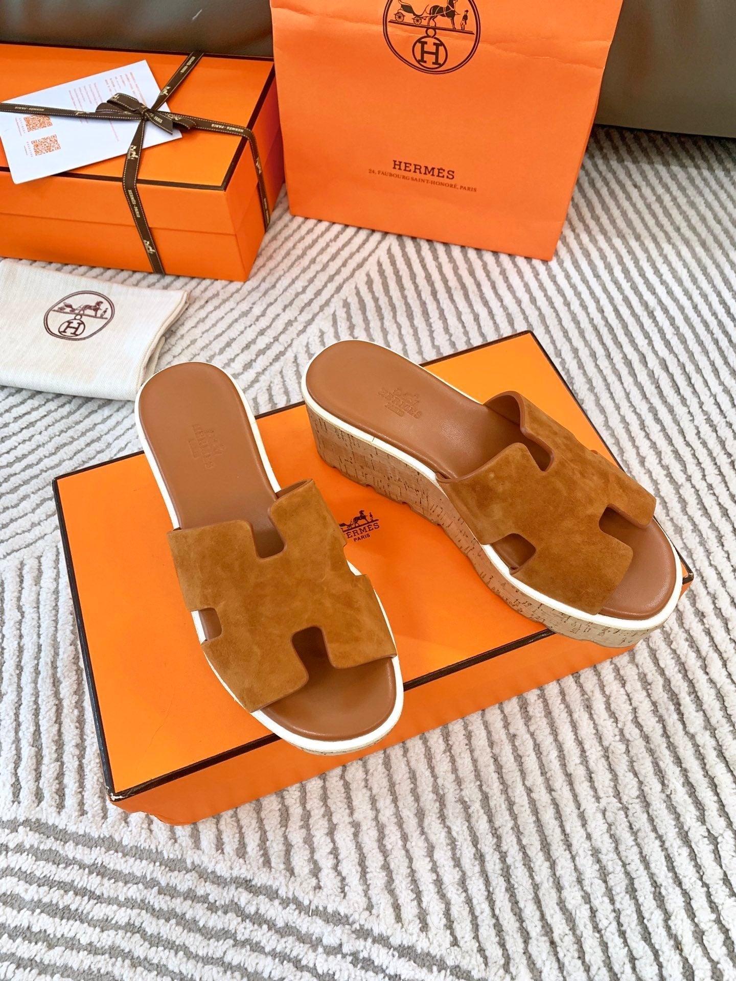 EZE 65 SANDAL BRIGHT BROWN SUEDE - 34