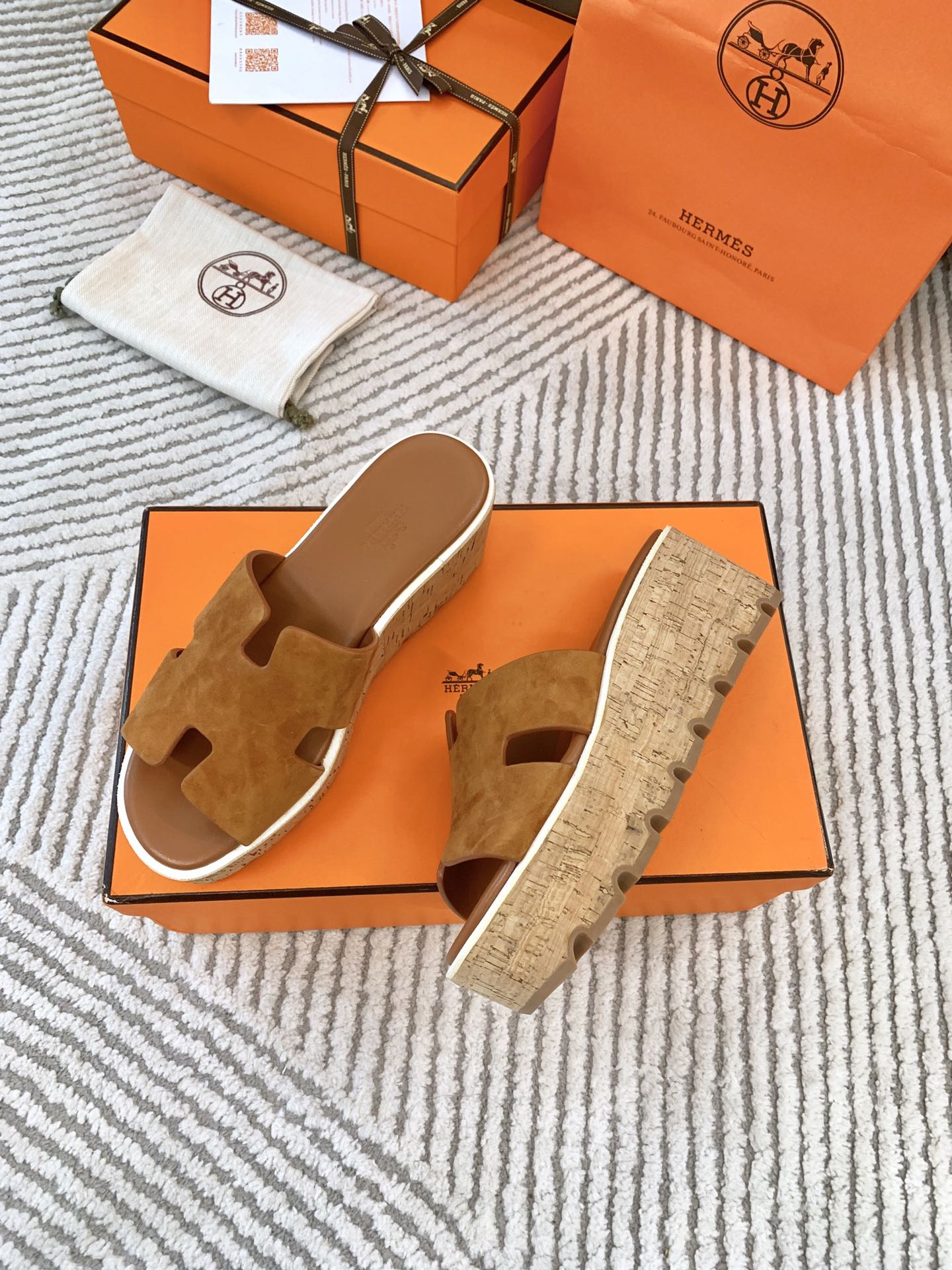 EZE 65 SANDAL BRIGHT BROWN SUEDE - 34