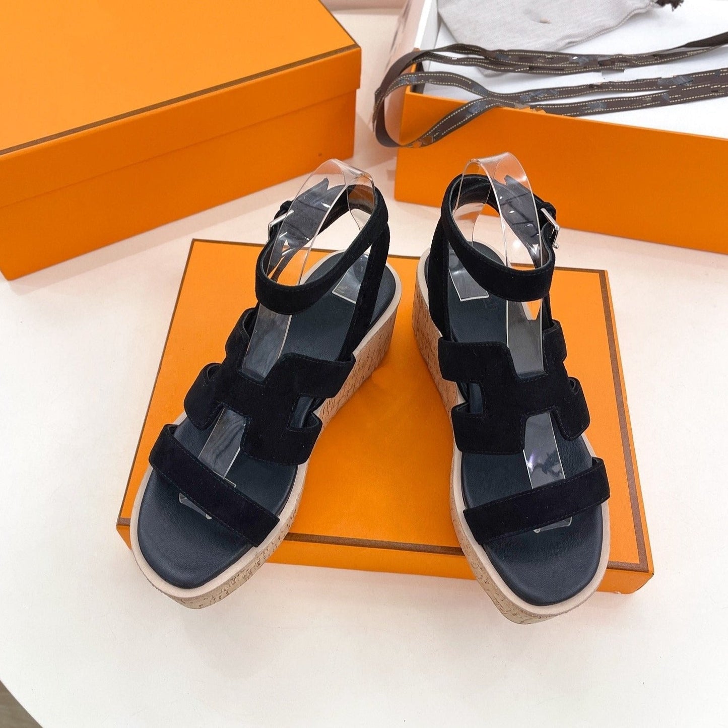 Havane 30 Sandal Black Suede - 35