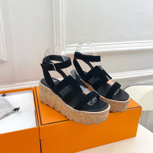 Havane 30 Sandal Black Suede - 35