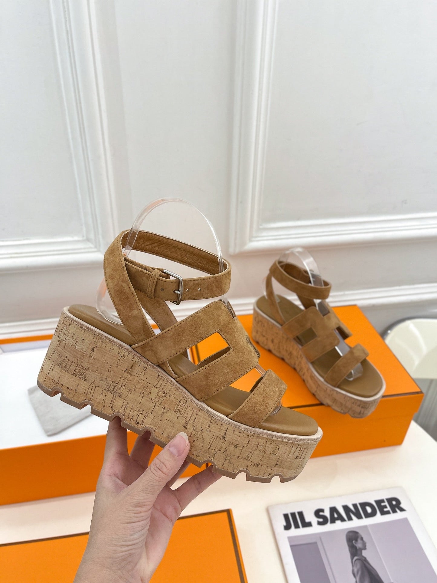 Havane 30 Sandal Brown Suede - 35