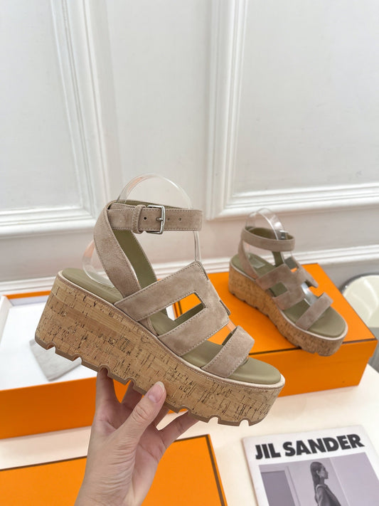 Havane 30 Sandal Light Brown Suede - 35