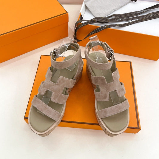 Havane 30 Sandal Light Brown Suede - 35