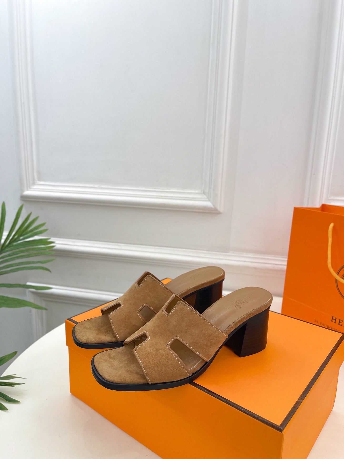 HELIA 60 SANDAL BROWN SUEDE - 35