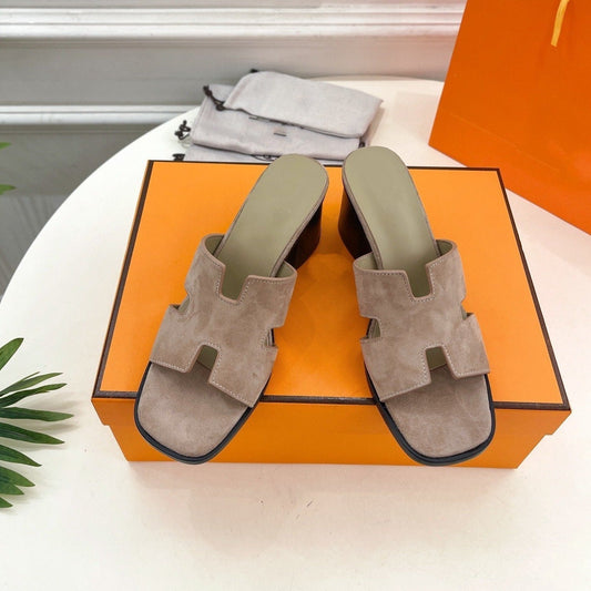 HELIA 60 SANDAL LIGHT BROWN SUEDE - 35