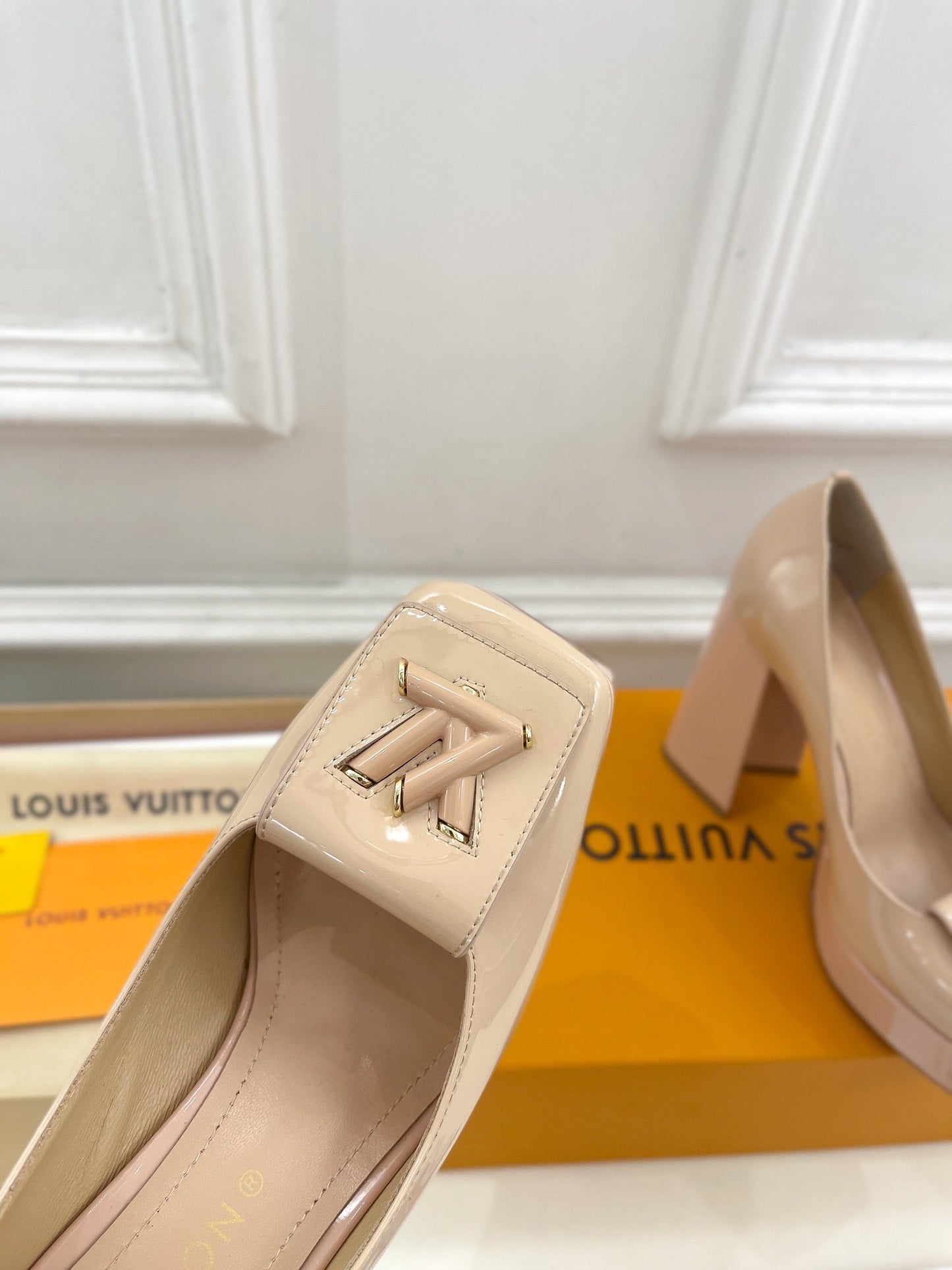 SHAKE MARY JANE HIGH HEEL 12 CM IN BISQUE BEIGE CALFSKIN - 34