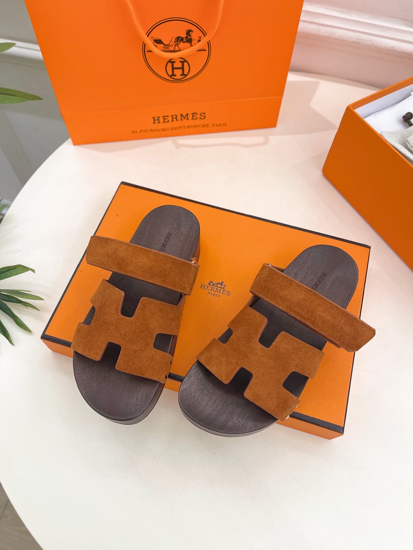 KOS CLOG IN BRONZE BROWN SUEDE - 35