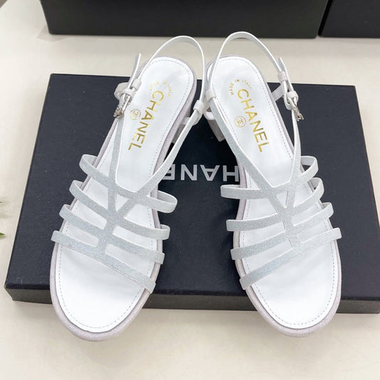WHITE ROMAN 5 CM SANDALS - 35