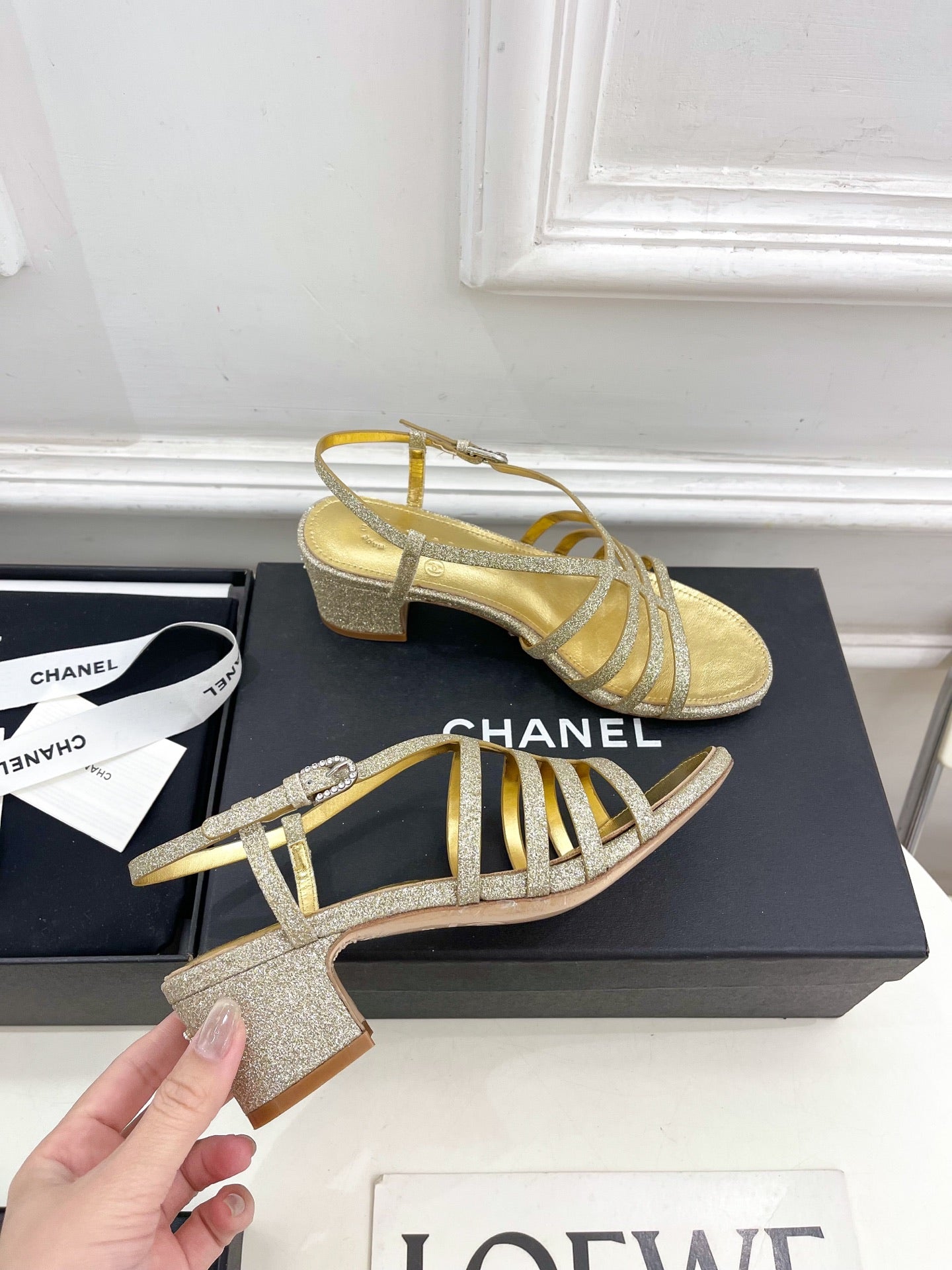 GOLD ROMAN 5 CM SANDALS - 35