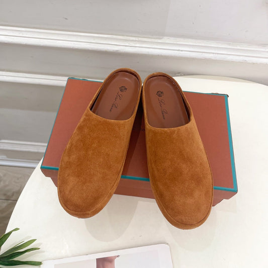 LP 25S MULES IN BURNT ORANGE SUEDE - 35