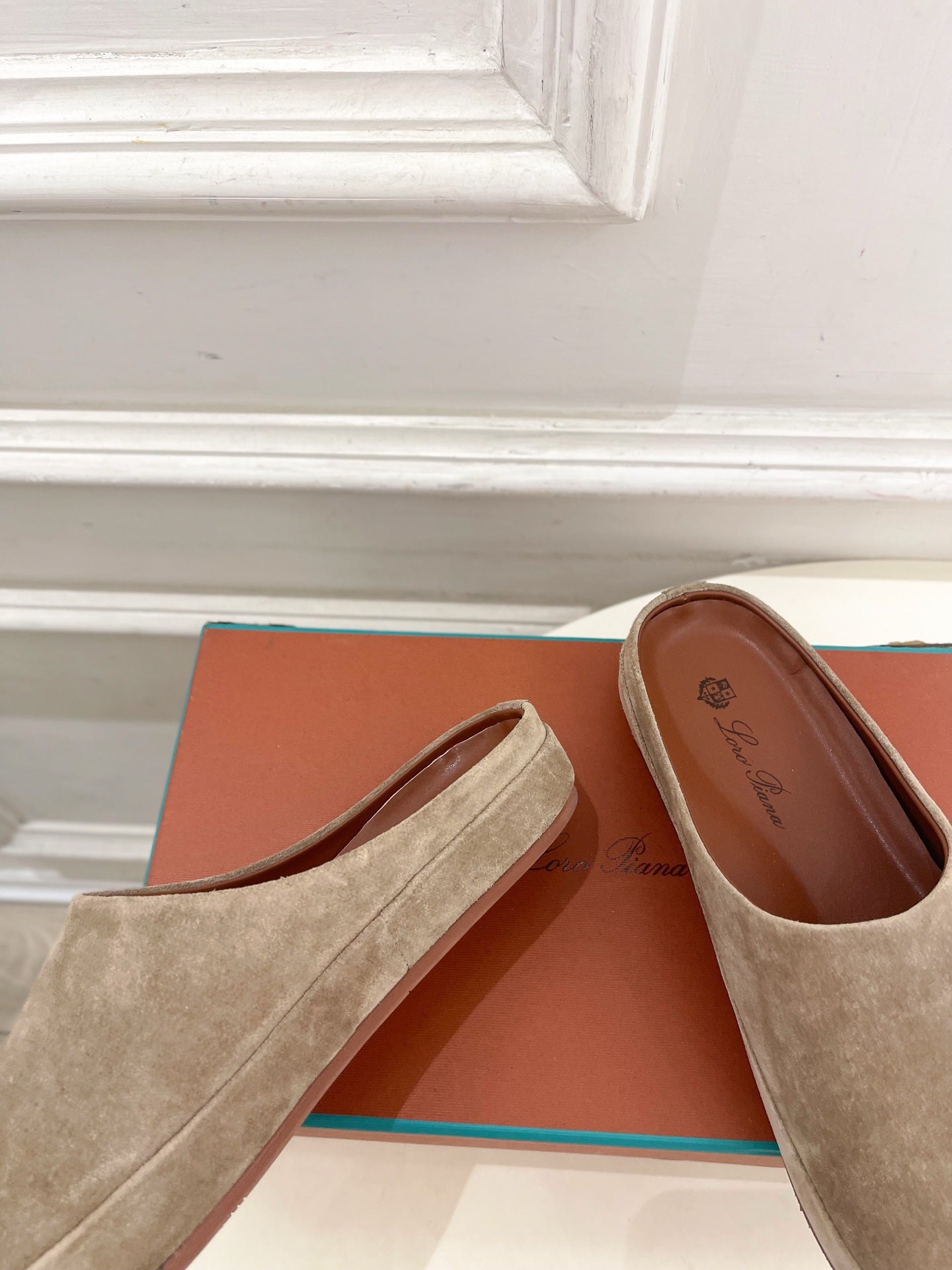 LP 25S MULES IN MOCHA BROWN SUEDE - 35