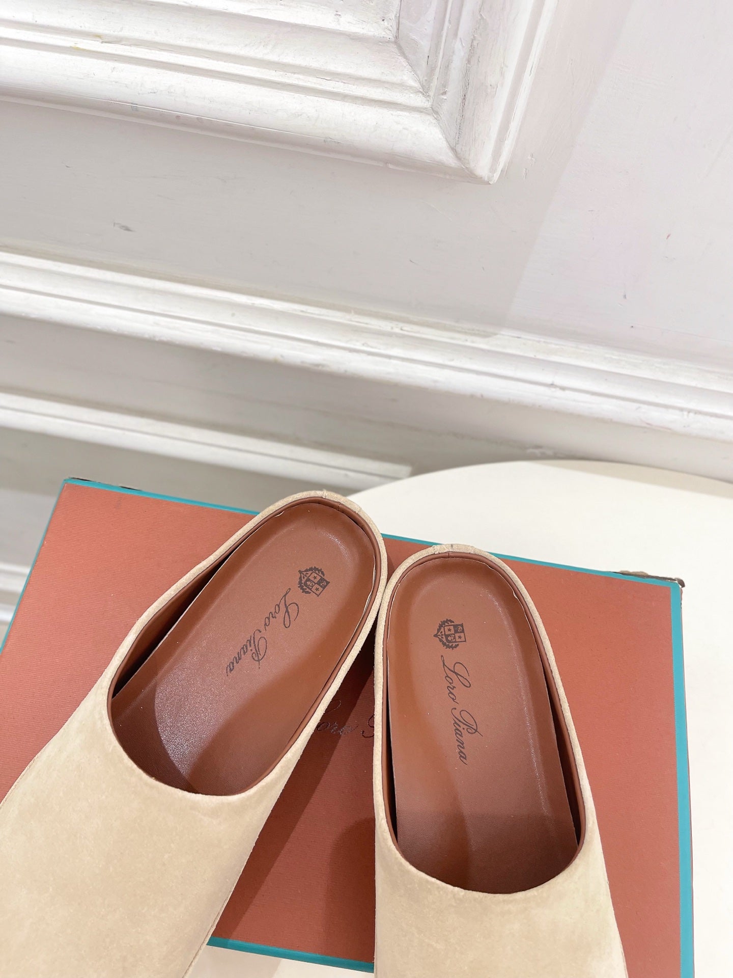 LP 25S MULES IN WARM BEIGE SUEDE - 35