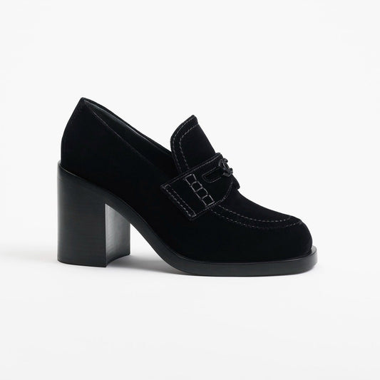 MOCCASINS BLACK VELVET - 35