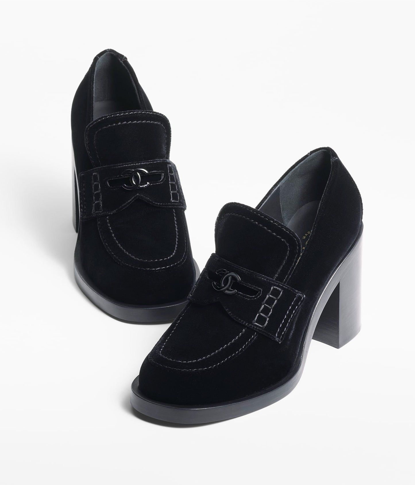 MOCCASINS BLACK VELVET - 35