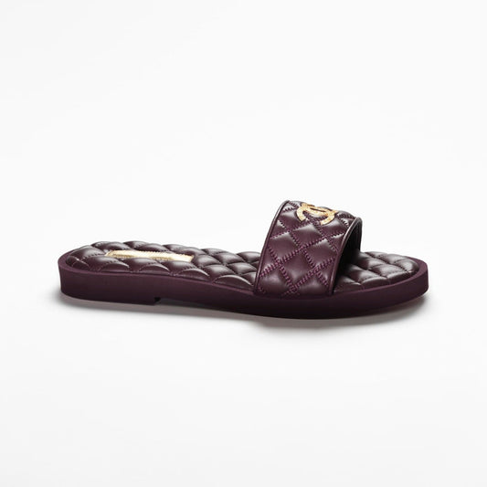 MULES BURGUNDY LAMBSKIN LAMBSKIN - 35