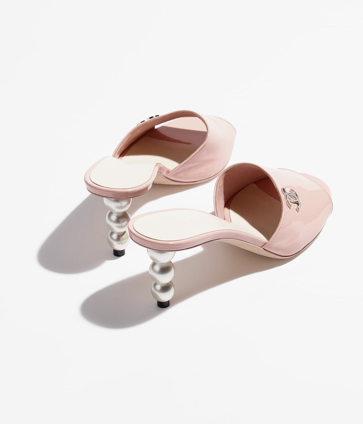 MULES LIGHT PINK PATENT LAMBSKIN - 35