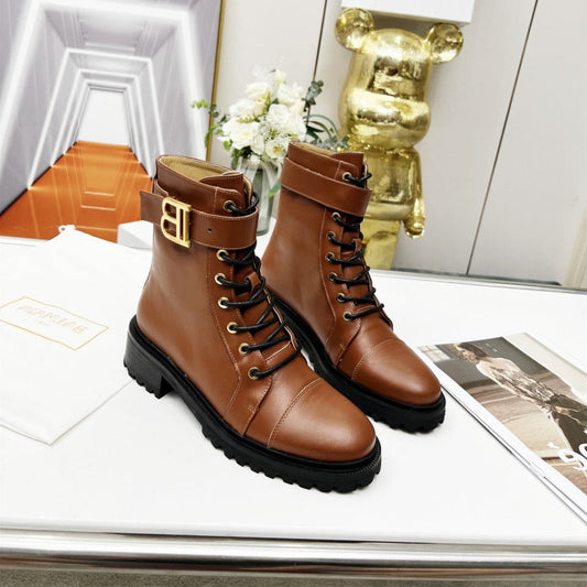 ЧОБОТИ BALMAIN 26S З КОРИЧНЕВОЇ ТЕЛЯЧОЇ ШКІРИ