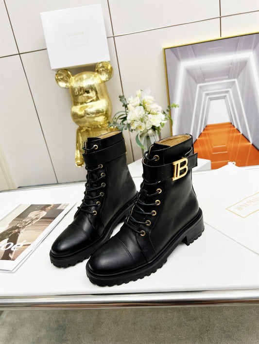 ЧЕРНІ ЧОБОТИ BALMAIN 26S З ТЕЛЯЧОЇ ШКІРИ