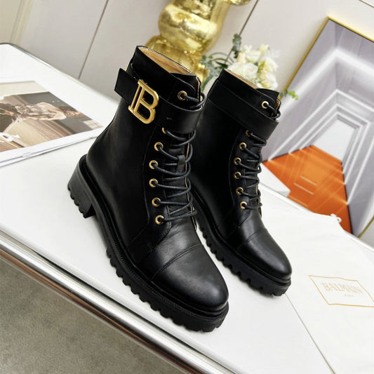 ЧЕРНІ ЧОБОТИ BALMAIN 26S З ТЕЛЯЧОЇ ШКІРИ