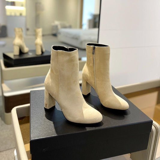 SL HONORÉ BOOTIES FLAX SUEDE - 34
