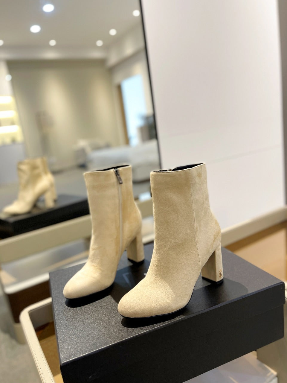 SL HONORÉ BOOTIES FLAX SUEDE - 34