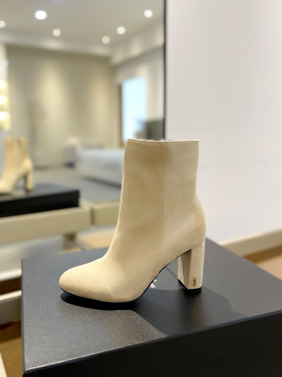 SL HONORÉ BOOTIES FLAX SUEDE - 34