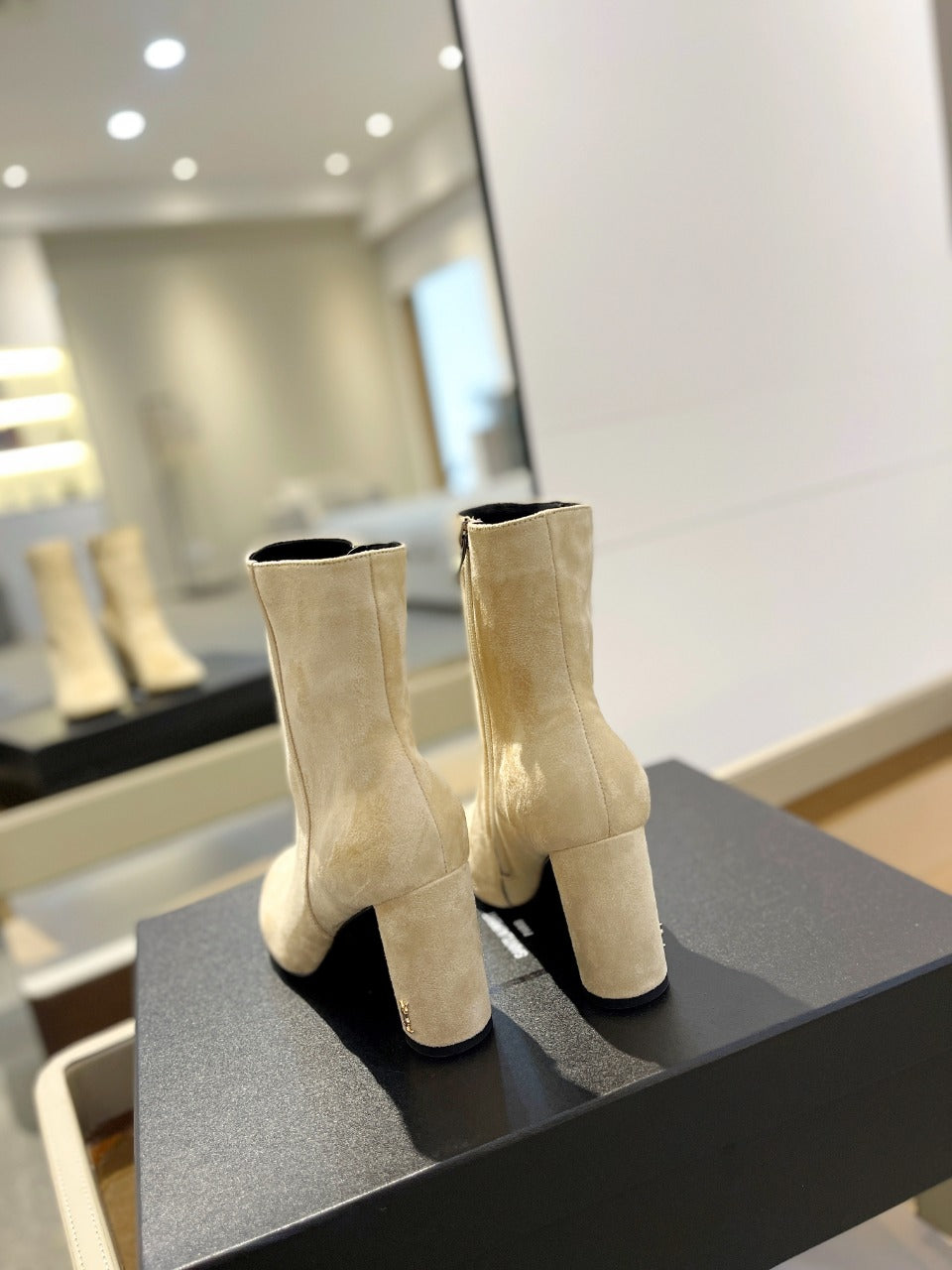 SL HONORÉ BOOTIES FLAX SUEDE - 34