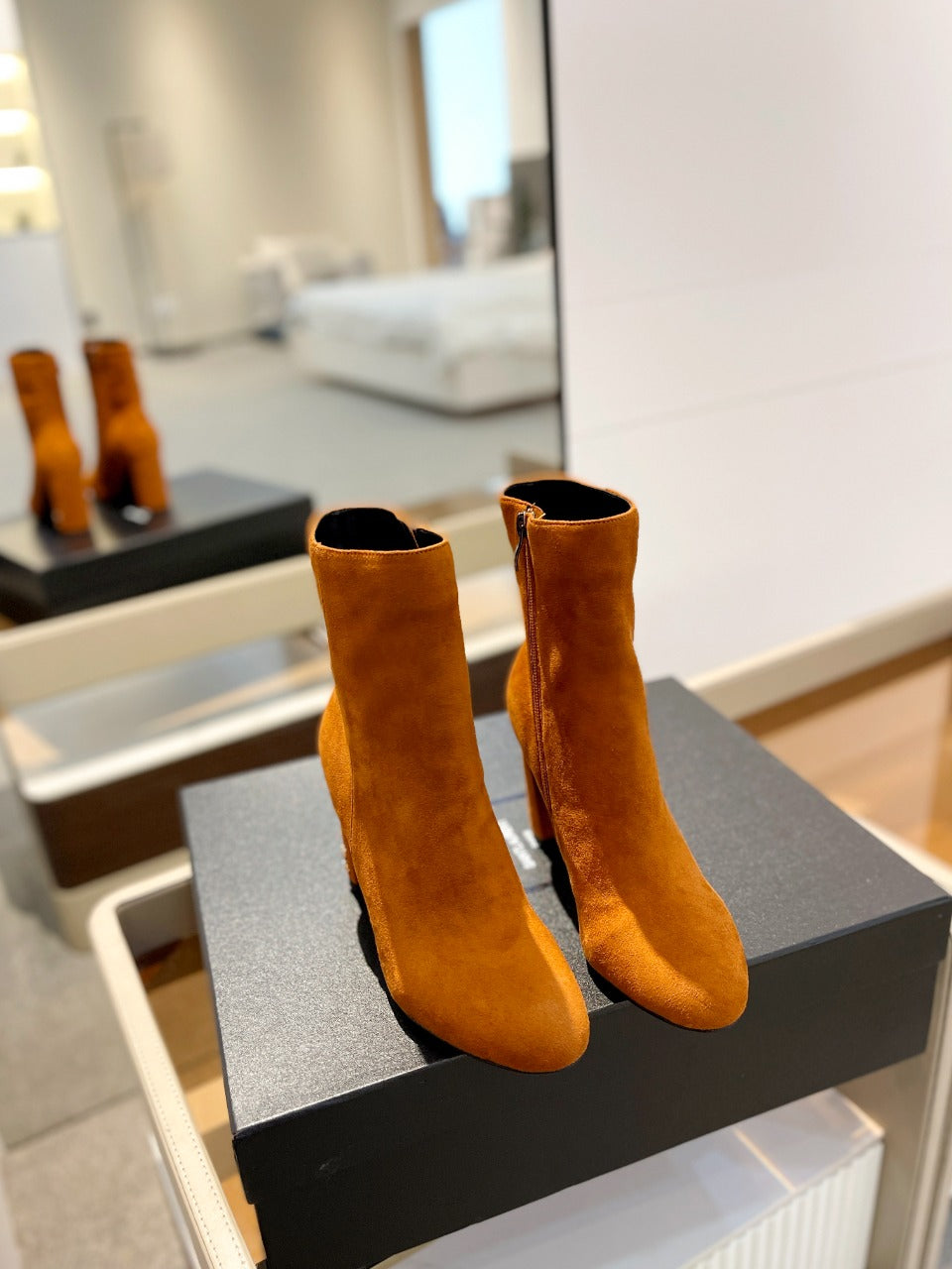 SL HONORÉ BOOTIES BRICK SUEDE - 34