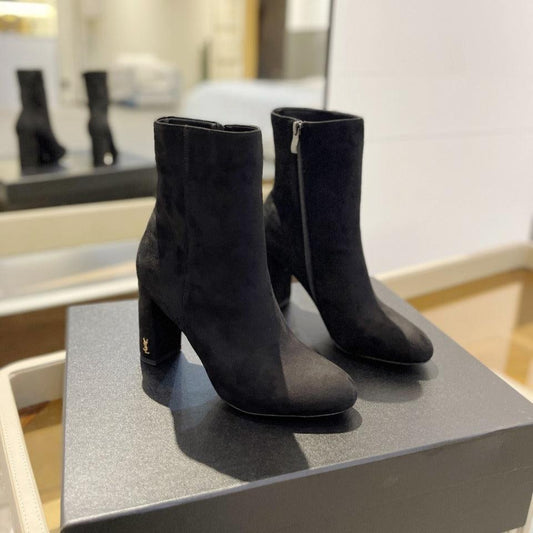 SL HONORÉ BOOTIES BLACK SUEDE - 34