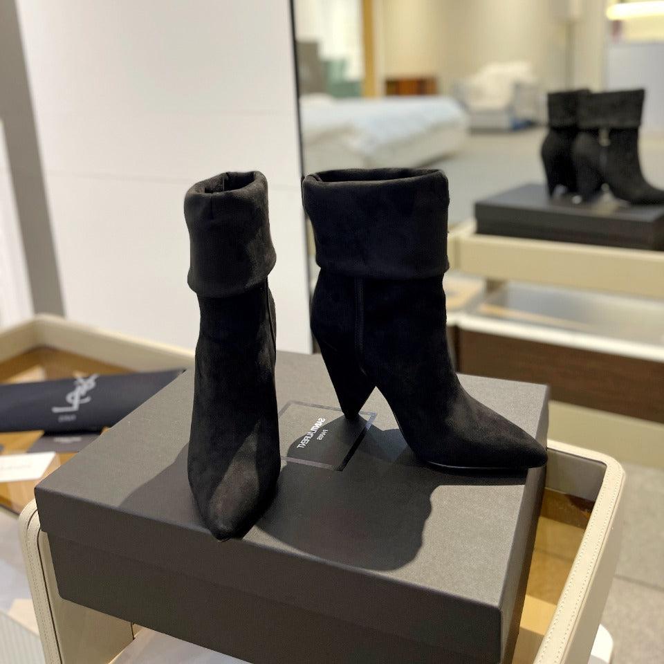 SL NIKI BOOTIES BLACK SUEDE - 34