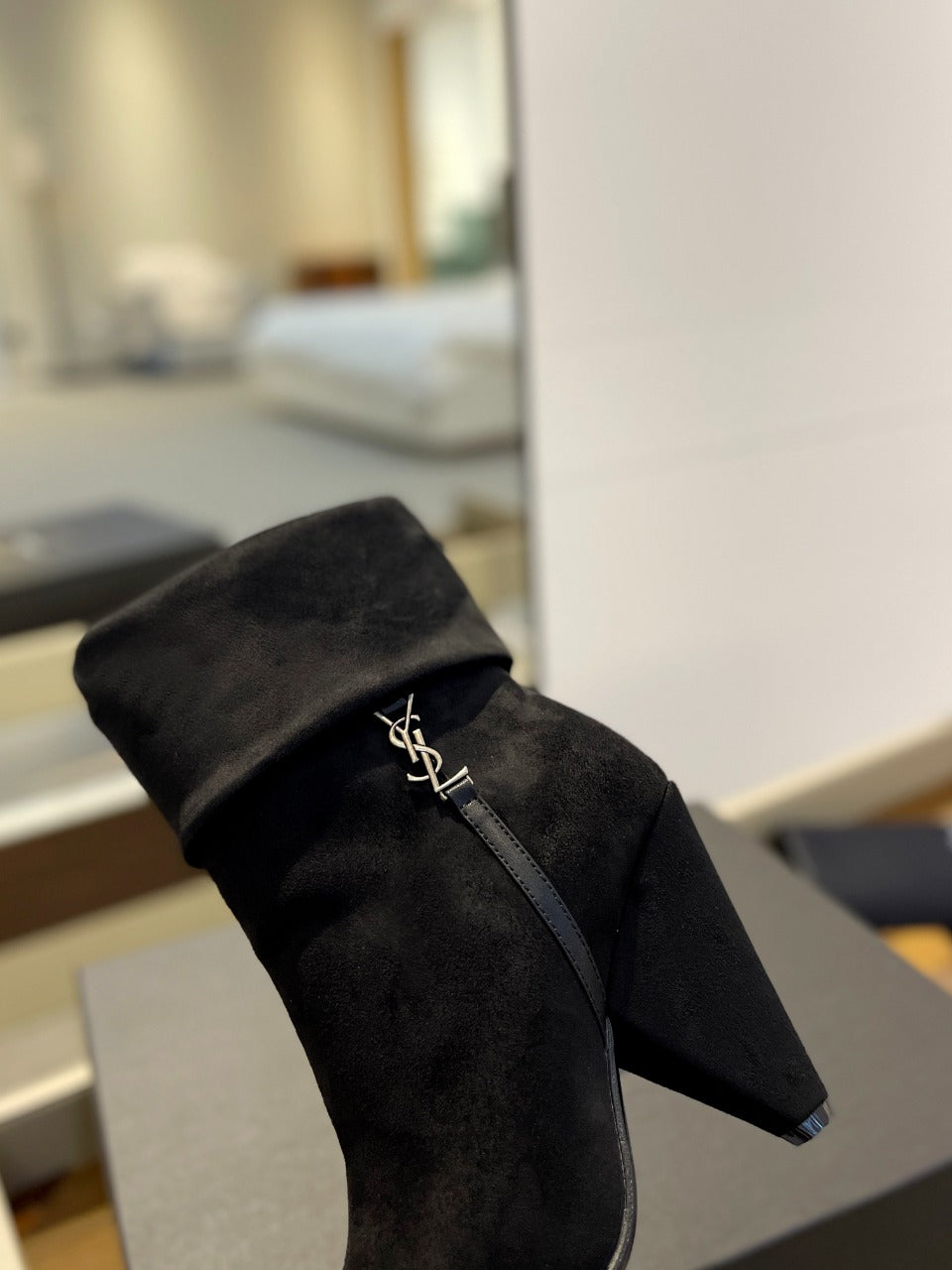 SL NIKI BOOTIES BLACK SUEDE - 34