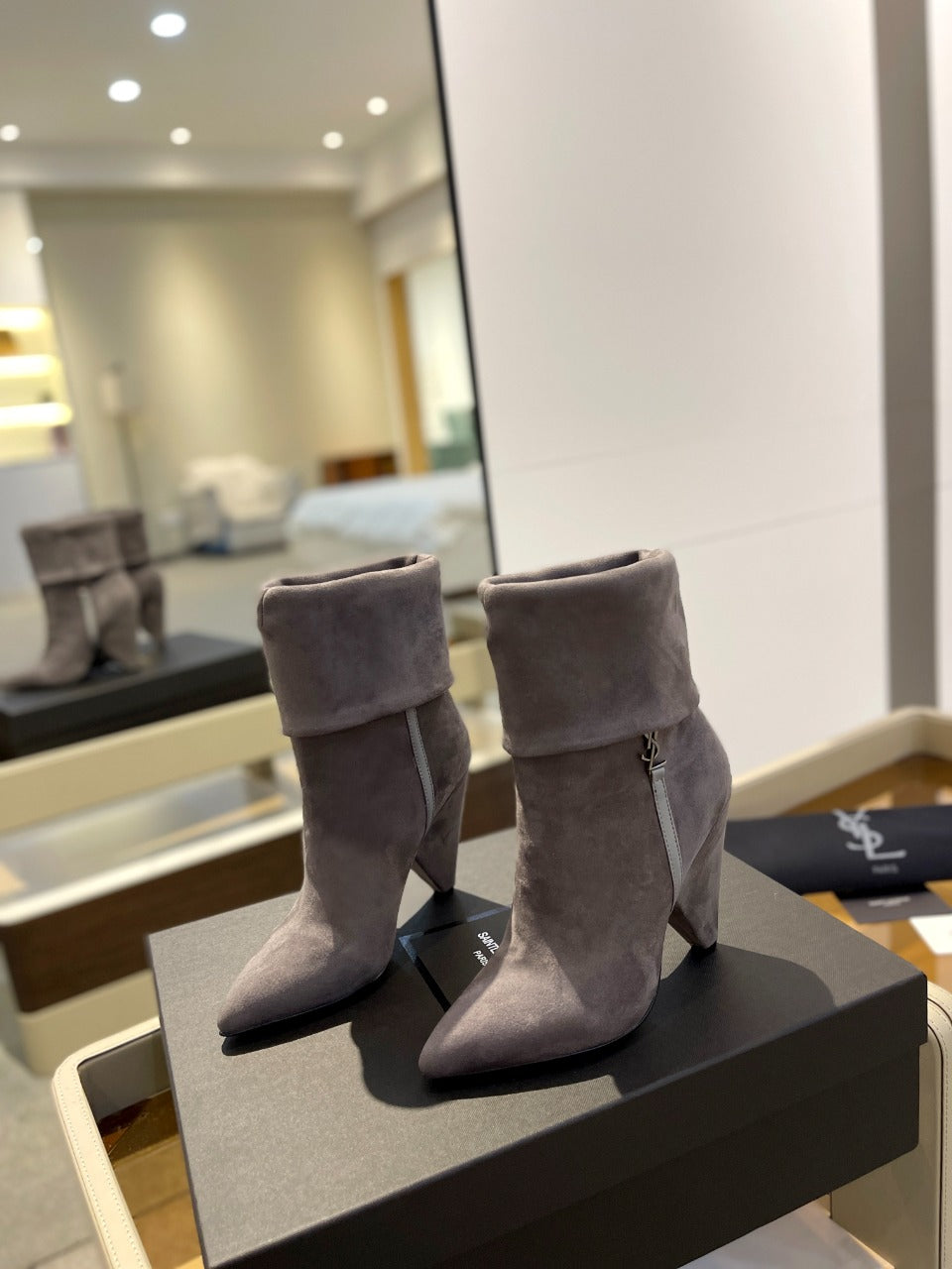 SL NIKI BOOTIES ANCHOR SUEDE - 34