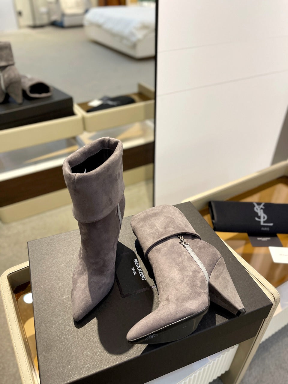 SL NIKI BOOTIES BRICK SUEDE - 34