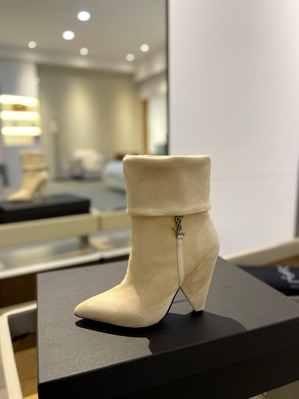 SL NIKI BOOTIES FLAX SUEDE - 34