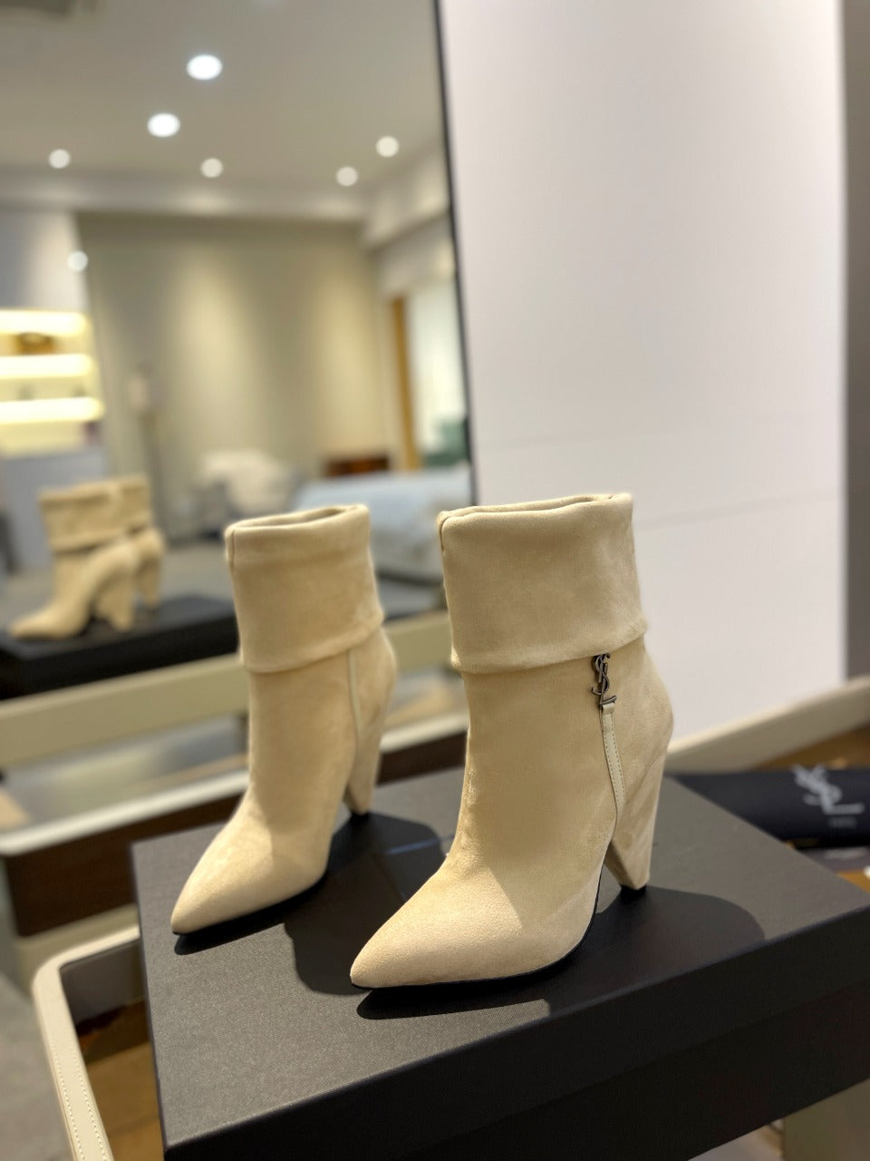 SL NIKI BOOTIES FLAX SUEDE - 34
