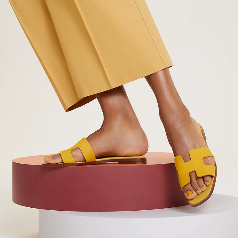0RAN SANDAL JAUNE BOUTON - 35