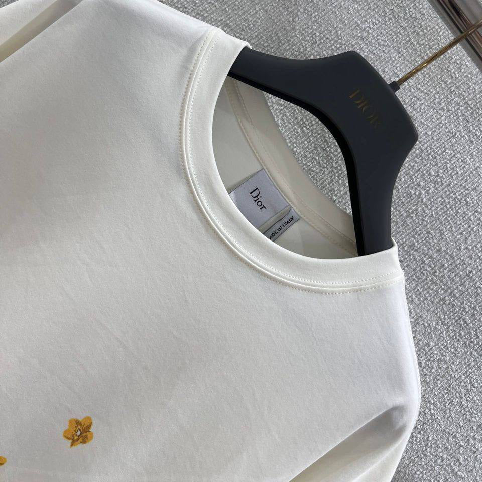 DIOR DAISY FLOWER PRINT TSHIRT